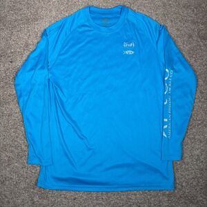 AFICO Anglers CFK Long Sleeve Fishing Shirt Sun Protection Bright Blue XL